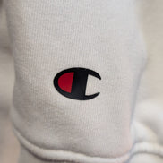 CHAMPION Sweat à Capuche Homme S Blanc Logo Drapeau Américain Hoodie Sport