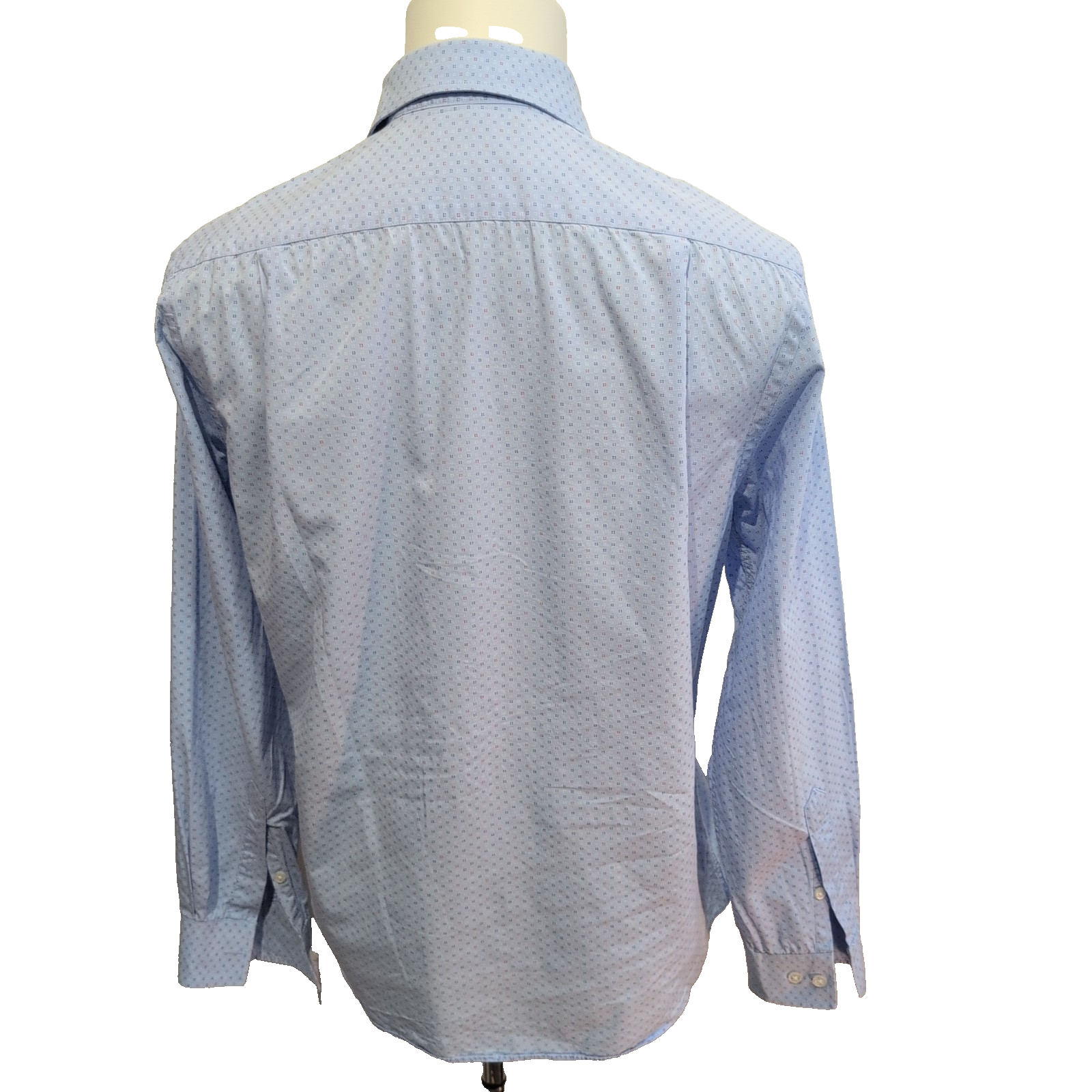 Chemise Tommy Hilfiger Slim Fit Bleu Ciel motif Micro Points 1 Poche - T.M