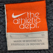 Sweat Nike Col Zippé Noir Logo Brodé Poche Kangourou - Taille L (M)