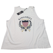 Débardeur Kingshill Polo Club 2XL Blanc Neuf Étiquette 100% Coton