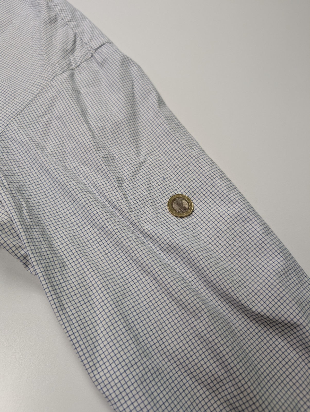 Chemise Polo Ralph Lauren Shirt XL Carreaux Bleu Blanc Col Classique Coton