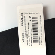 Robe Metaphora T38 Noire Motifs Sans Manches Zip Côté