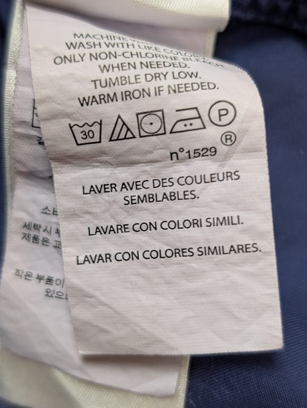 Chemise Ralph Lauren Manches Courtes Slim Fit Bleu Marine Taille S