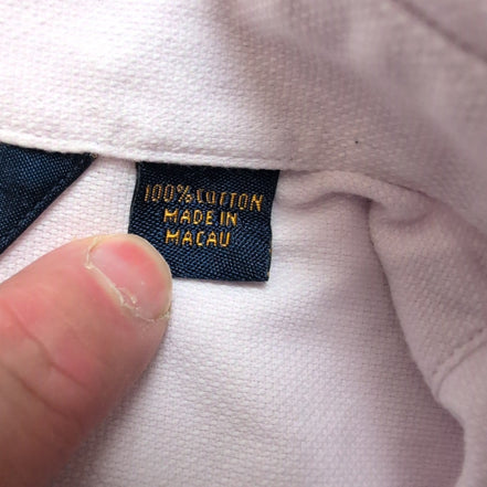 Chemise Henry Jacobson M/L Rose Pâle Unie Coton Logo Brodé Manches Longues