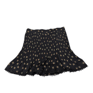 Mini Jupe Femme Grace & Mila Lucas Taille M Noire Plissée Dentelle Neuve