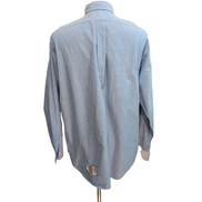 Chemise Ralph Lauren XL Oxford Logo Marron Coton Manches longues