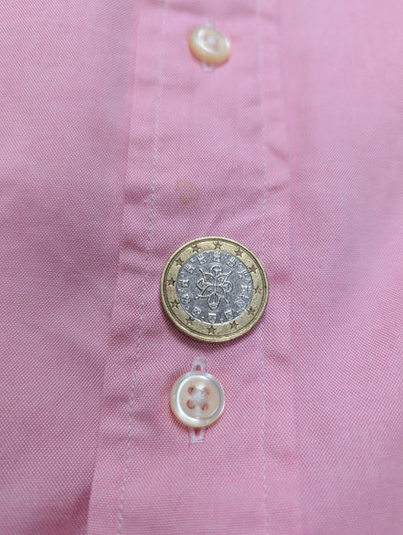 Chemise Ralph Lauren Rose Pâle Manches Longues Classic Fit - Taille L