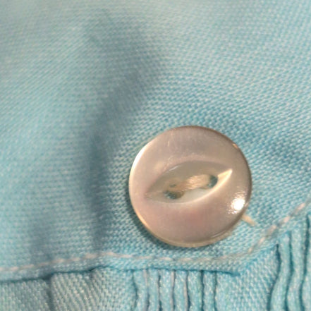 Chemise Guayabera Maya Real 3XL Bleu Brodée 4 Poches Made in Mexico
