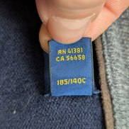 Pull Polo Ralph Lauren 100% Laine Mérinos Bleu Marine Col V - Taille 3XL