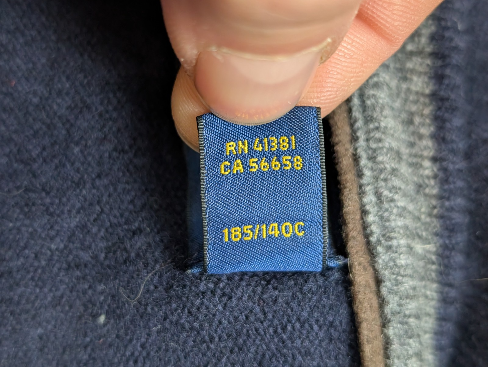 Pull Polo Ralph Lauren 100% Laine Mérinos Bleu Marine Col V - Taille 3XL