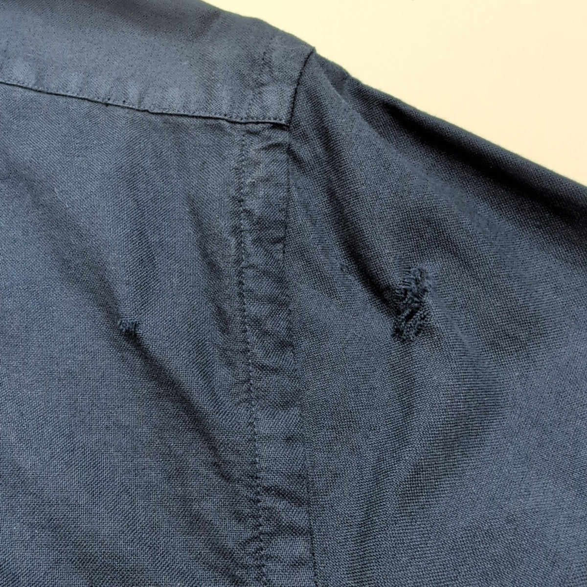 Chemise Ralph Lauren Slim Fit L bleu marine unie manches longues