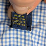 Chemise Polo Ralph Lauren Shirt L Petits Carreaux Bleu Blanc Button Down Logo