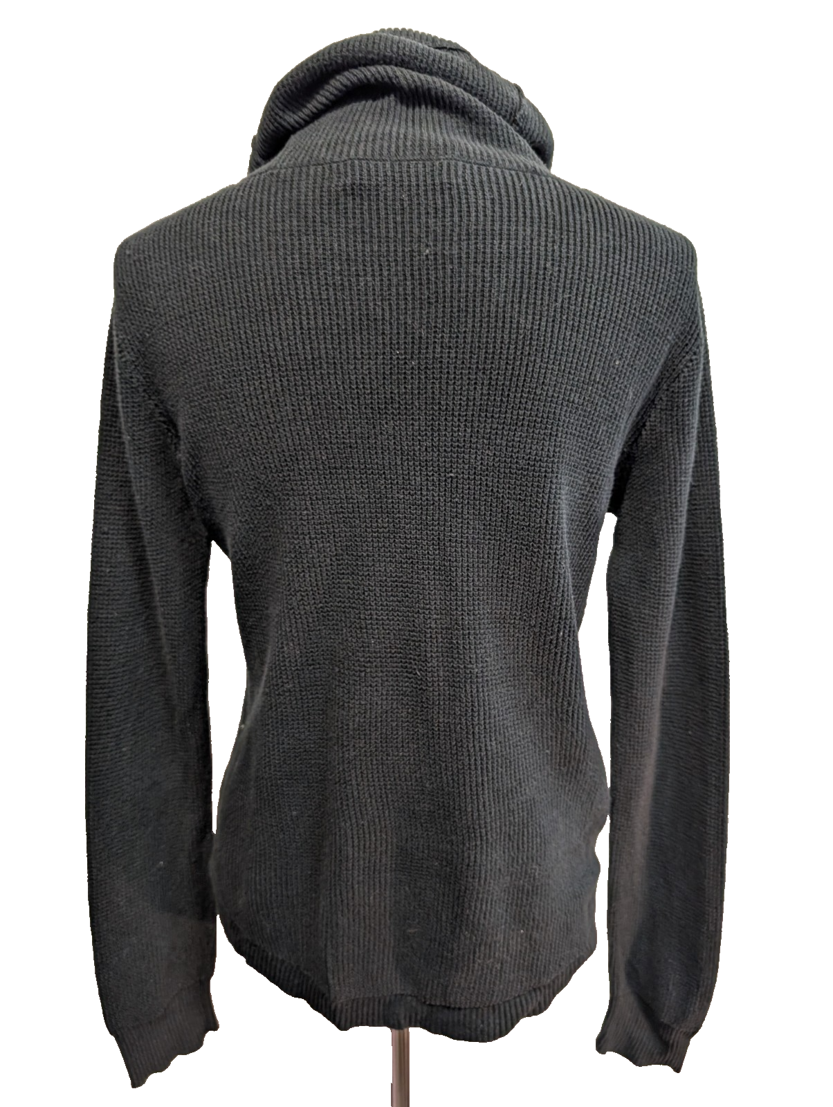Pull Ralph Lauren (Lauren) Femme L Col Roulé Large Cordon Noir Plaque Logo 🏷️