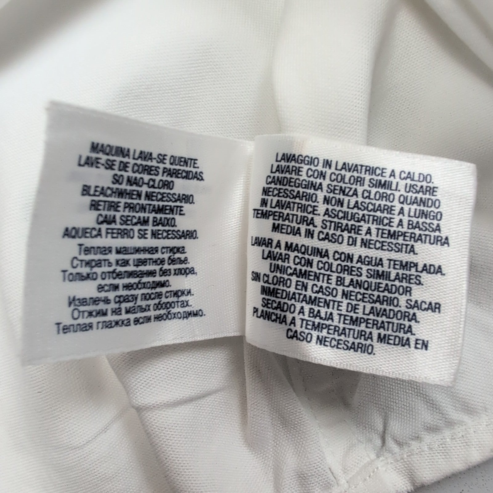 Chemise Femme Ralph Lauren Blanche Manches Courtes T18 XS/S Coton