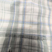 Chemise L.L. Bean à carreaux crème et kaki manches courtes taille XXL Homme