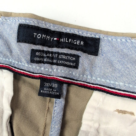 Pantalon chino Tommy Hilfiger stretch beige taille W30xL30 FR40 #54ct