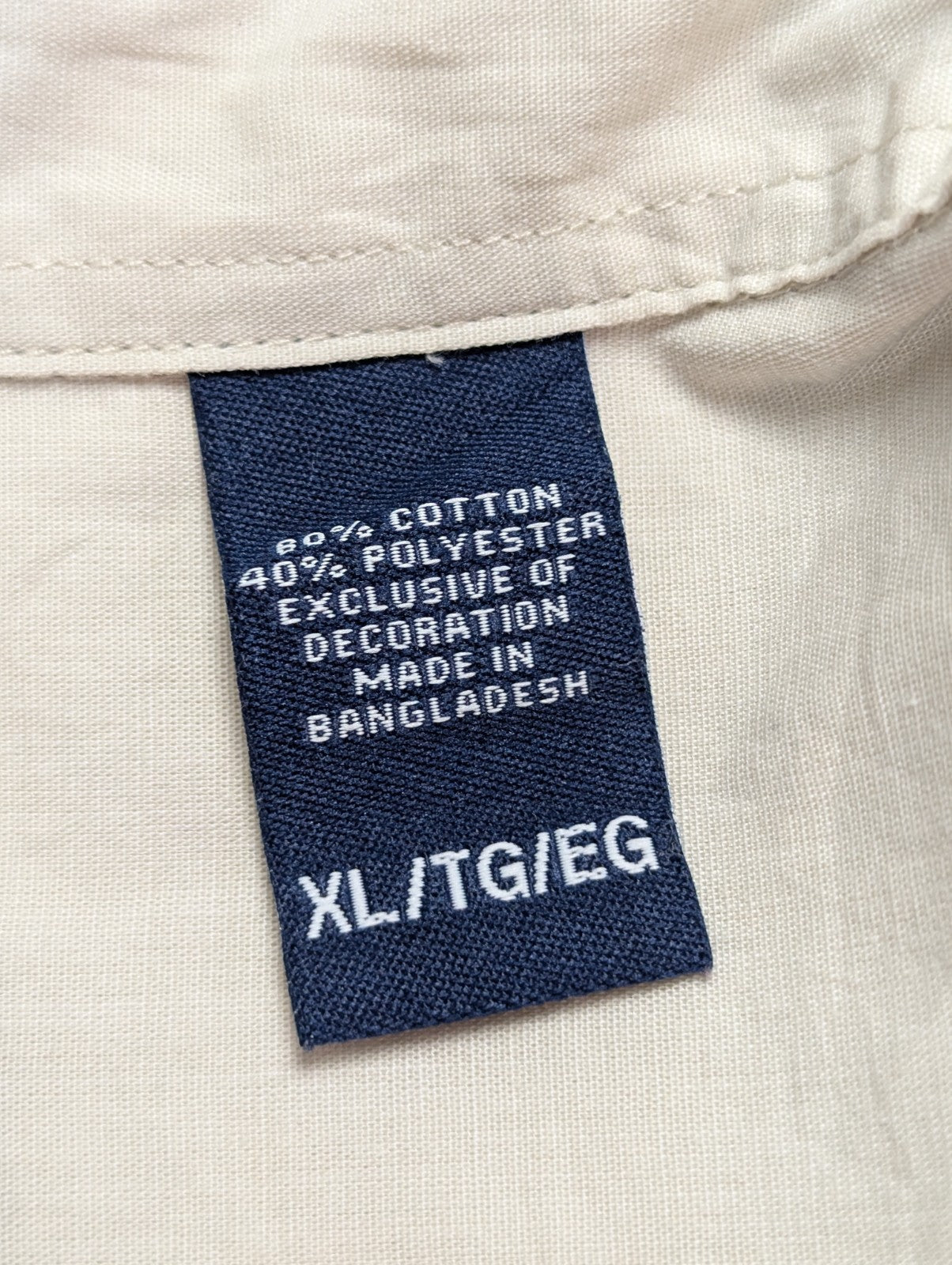 Chemise CHAPS beige crème taille XL VINTAGE