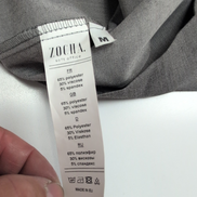 Robe ZOCHA M Grise Manches 3/4 Stretch Neuve Étiquette