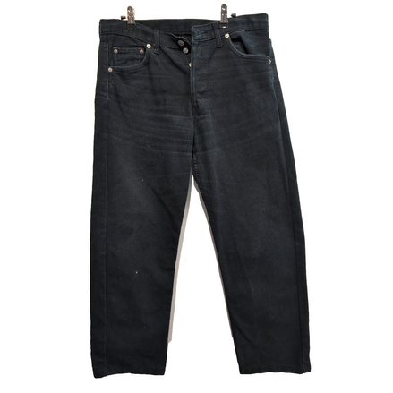 Levi’s 501 Jean Homme W33 L36 Noir Vintage Pantalon Bouton Coton