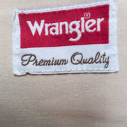 Chemise Wrangler crème 100% coton 2 poches rabat Taille L (Défaut)