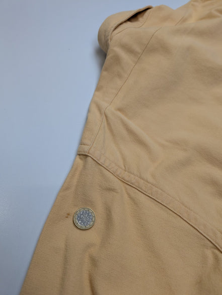 L.L. Bean Chemise Homme XL Vintage Flannelle Workwear CHAMOISÉE Jaune Pâle