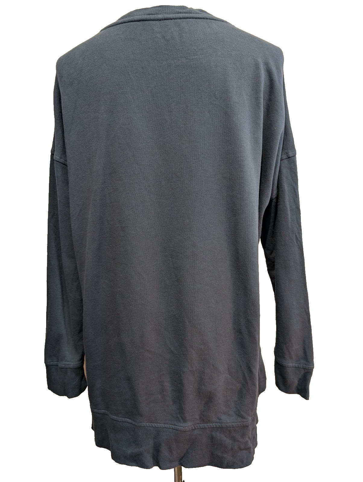 Pull Fin Tommy Hilfiger Femme Col Rond Boutonné Bleu Taille XL Logo Brodé