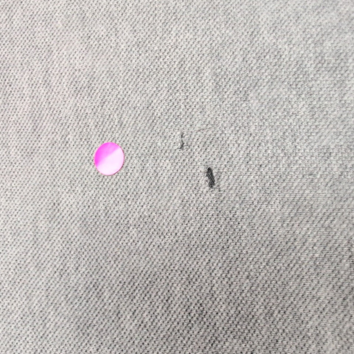 T-shirt Polo Ralph Lauren L Gris Col V Piqué Logo Rouge 100% Coton