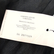 Pantalon Mani 100% Lin Noir Chino à Pinces Made in Italy Neuf W36