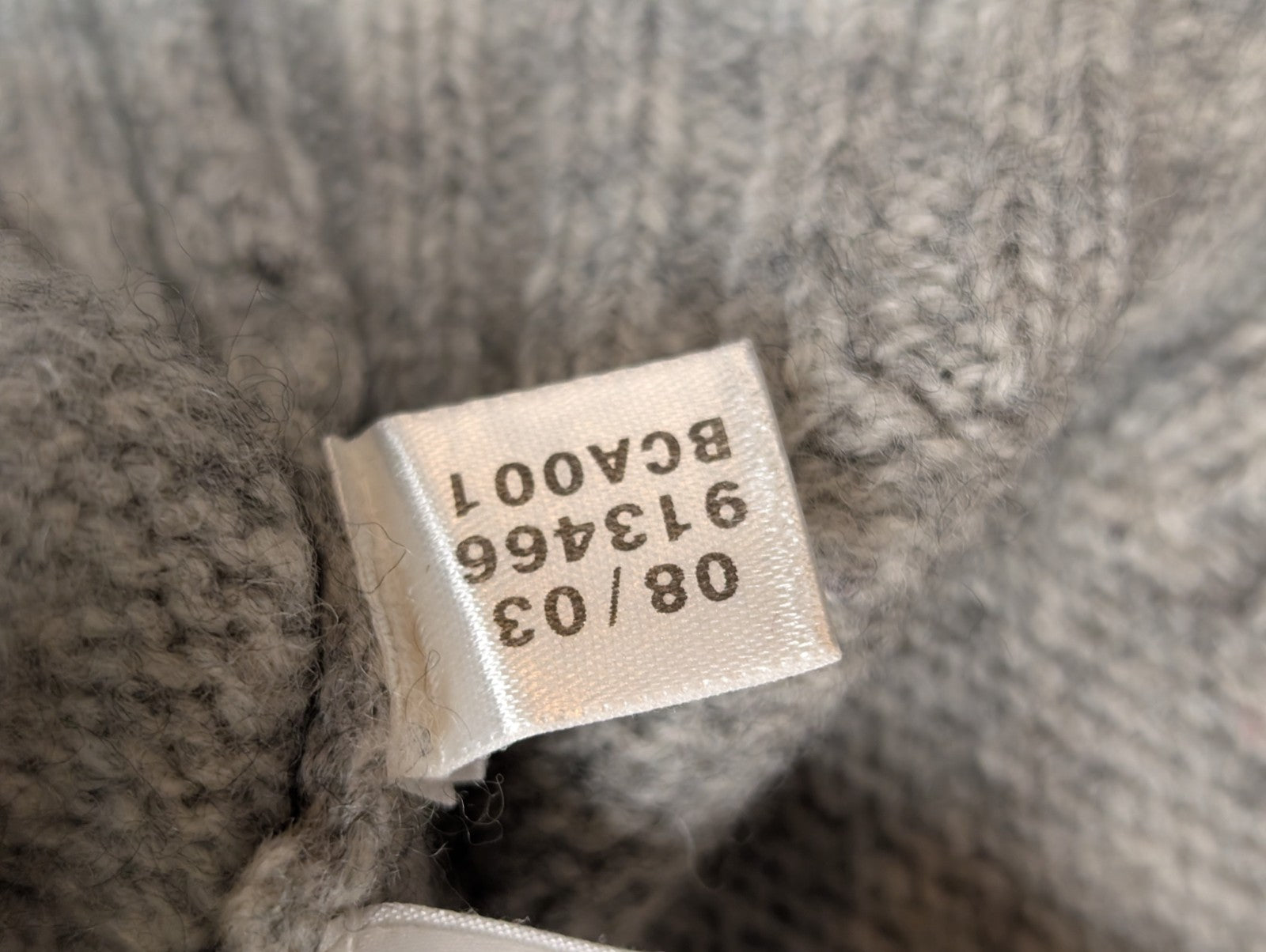 Pull ADIDAS Vintage Col Zippé 80% Laine Gris Logo Brodé Femme Taille L
