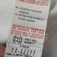 Sweat à Capuche Puma Blanc - Logo Gaufré & Détails Or - Taille L
