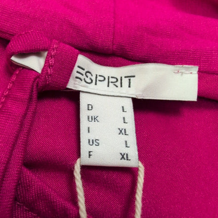 Haut Tunique Esprit Femme XL Rose Fuchsia Décolleté V Manches Longues Neuf