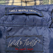 Lord & Taylor Chemise Flanelle Laine Carreaux Vert Bleu Marine L Vintage homme