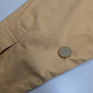 L.L. Bean Chemise Homme XL Vintage Flannelle Workwear CHAMOISÉE Jaune Pâle
