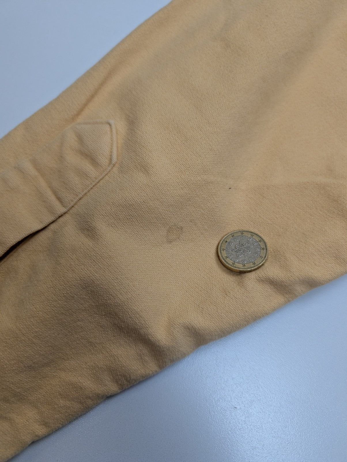 L.L. Bean Chemise Homme XL Vintage Flannelle Workwear CHAMOISÉE Jaune Pâle