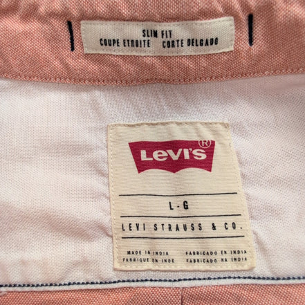 Chemise Levi’s Saumon Slim Fit Manches Longues Taille L