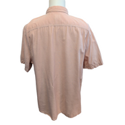 Chemise LEVI'S Homme XXL Saumon Mélange Coton et Lin Manches Courtes Poche