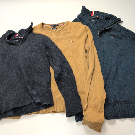 LOT 9 PULLS TOMMY HILFIGER - MIX HOMME & FEMME - À RÉPARER / UPCYCLING