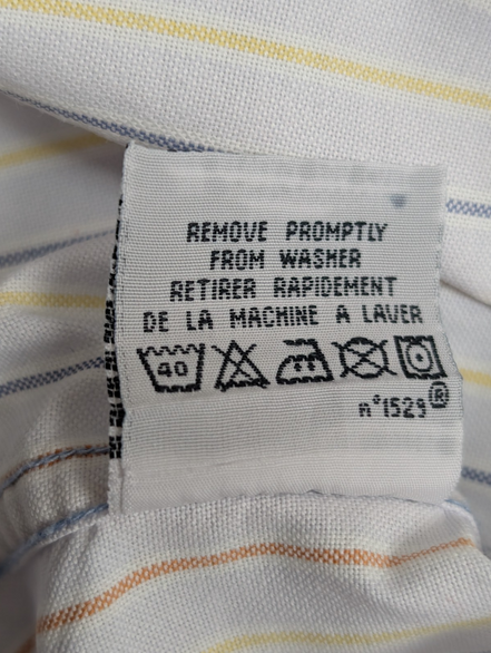 Chemise Polo Ralph Lauren Yarmouth ML Gris Rayures Oxford Shirt Button Down