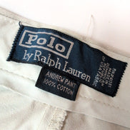 Pantalon Chino Polo Ralph Lauren Andrew W36 L29 Crème À Pinces Coton USA