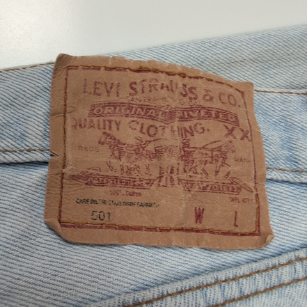 Levi’s 501 Jean Homme W30 L30 Bleu Clair Vintage W38 L34