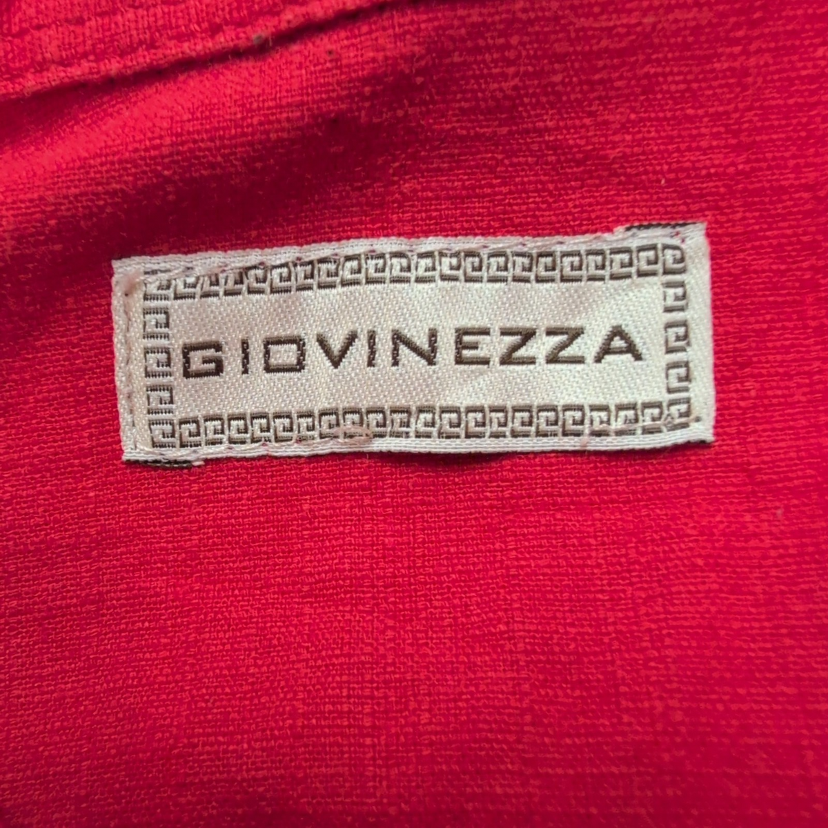 Chemise Hawaïenne Giovinezza S Rouge Cuba Panama Brodée Manches Courtes