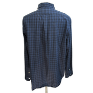 Chemise Ralph Lauren XXL Bleu Noir Carreaux Logo Marine Manches Longues