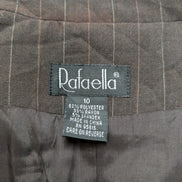 Veste Blazer Rafaella femme marron à rayures taille M 10