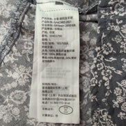 Robe d'été Abercrombie & Fitch Fleurie Gris Blanc Bretelles S