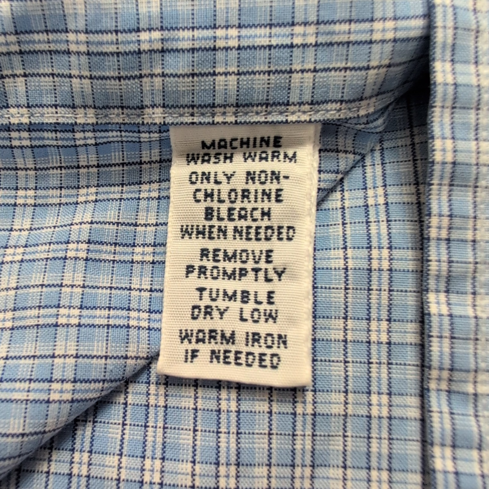 Chemise Ralph Lauren M Classic Fit Bleue Carreaux 100% Coton Logo Bleu Marine