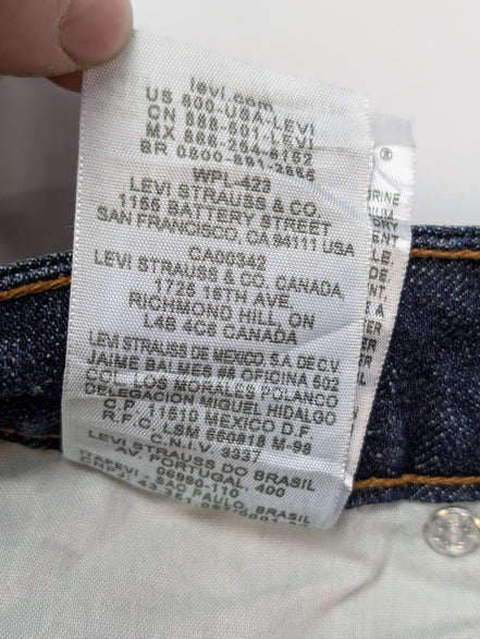 Jean Levi's Femme Bleu Foncé Skinny Stretch W29 L32 État Impeccable 🌟👖