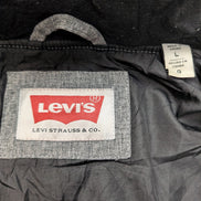 Veste Levi's Grise Matelassée Capuche Noire Homme Taille L