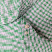 Chemise CHAPS verte à carreaux manches courtes taille L #2e