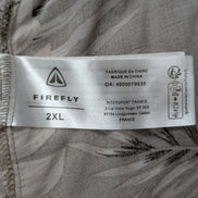 Chemise hawaïenne Firefly marron clair manches courtes taille XXL