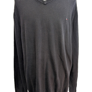 Pull Tommy Hilfiger Homme Col V Noir - Taille 3XL (XXL TG)